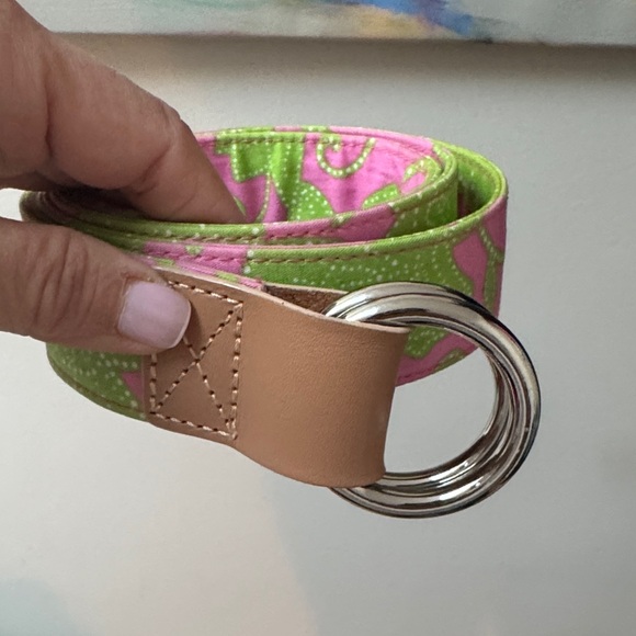 Lilly Pulitzer Green and Pink Belt 40" - Picture 6 of 8